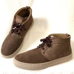NATURAL WORLD ALPE ECO MEN’S ORGANIC SUEDE CHUKKA LACE UP DRESSY BOOTS SZ 9